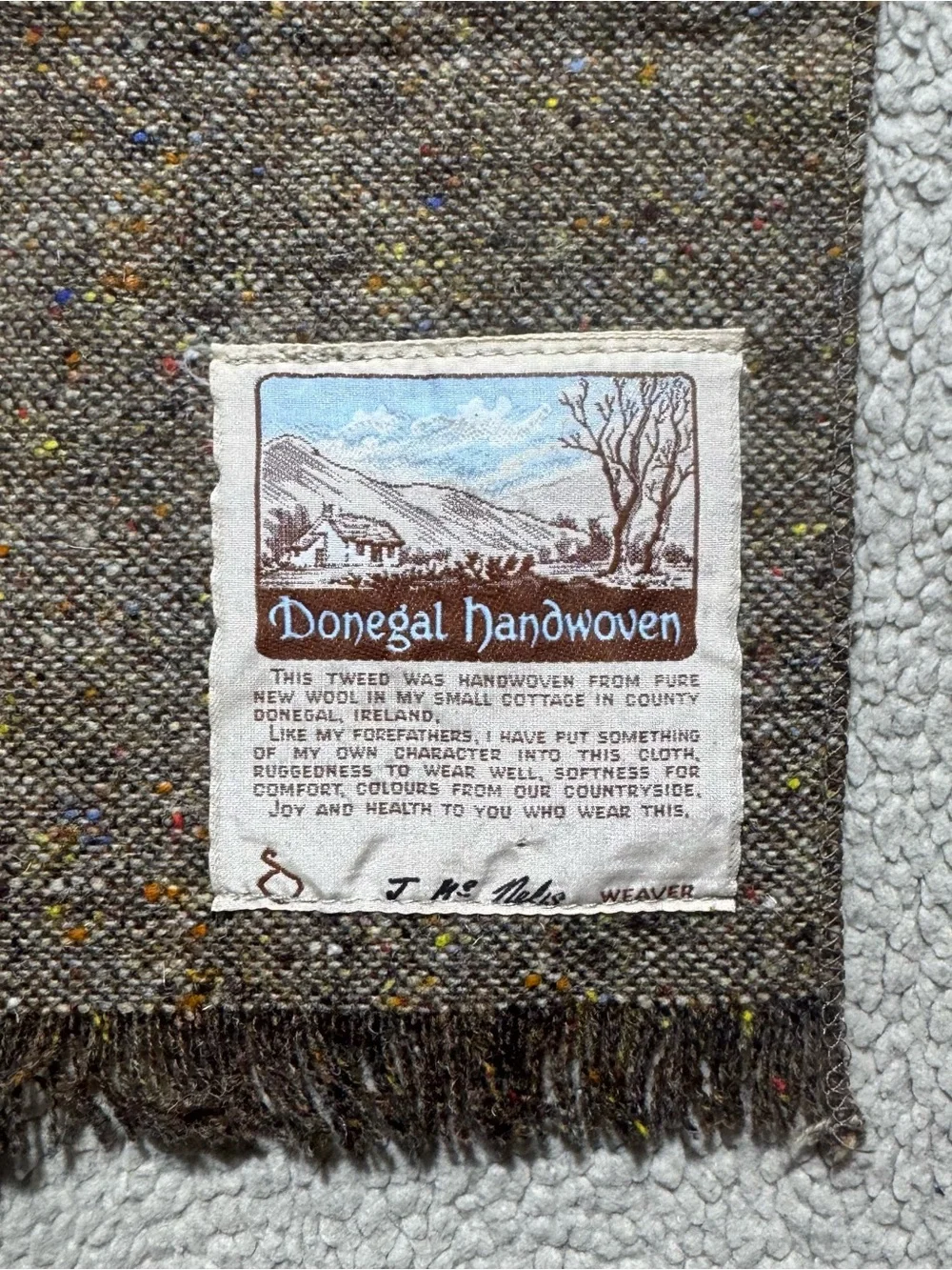 Donegal Handwoven *measurements scarf
